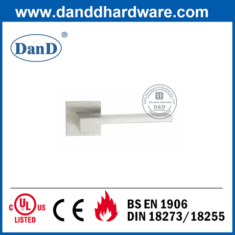 Manija de la puerta de la palanca de rosa del cuadrado SUS304 para la puerta principal-DDSH037