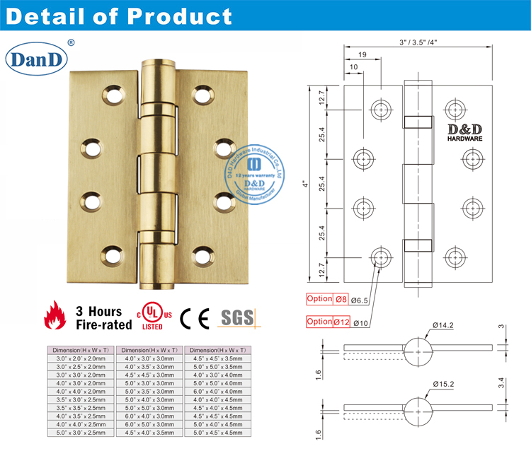 Mancha de lat&oacute;n bisagra bisagra y hardware D