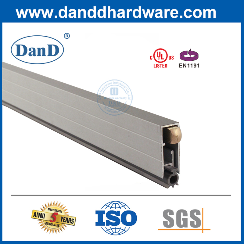 Aluminio Automático Drop Sello Puerta oculta Sellado de la puerta del piso del piso DDBS001