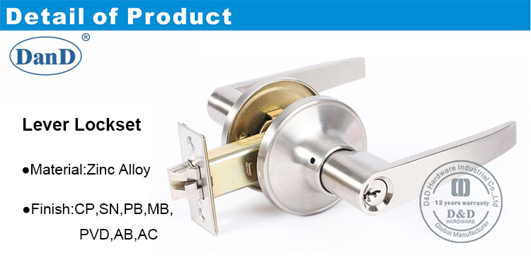 Cerradura de puerta de entrada para puerta de acero-DDLK080