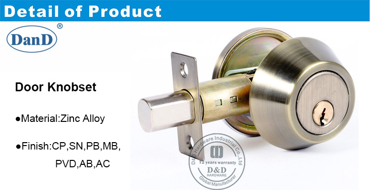Metal Puerta Lockset-ddlk026-dy hardware
