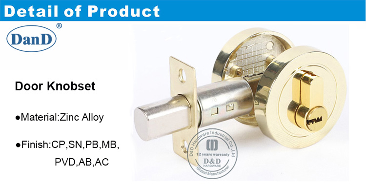 Puerta de acero Lockset-DDLK022-D y D Hardware