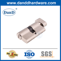 Cilindros de bloqueo de níquel de satén de 60 mm para la puerta de baño de baño DDLC007-60 mm-SN