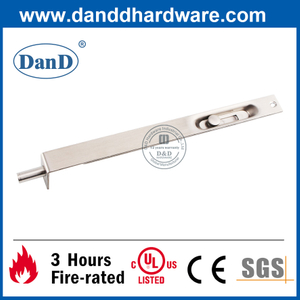 Perno de puerta de plateado de plata de acero inoxidable para puerta de madera-dddb005