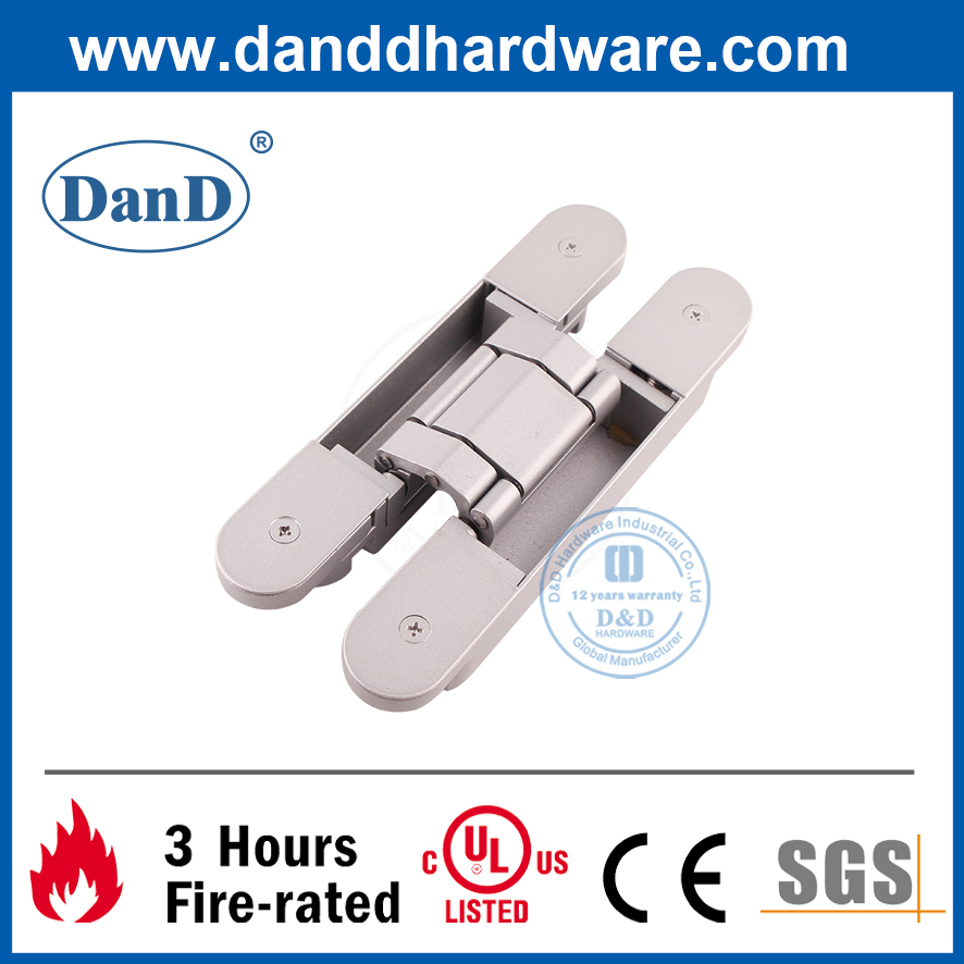 Aleación de zinc pesado 3D Bisagra de puerta oculta para puertas interiores-ddch008-g80