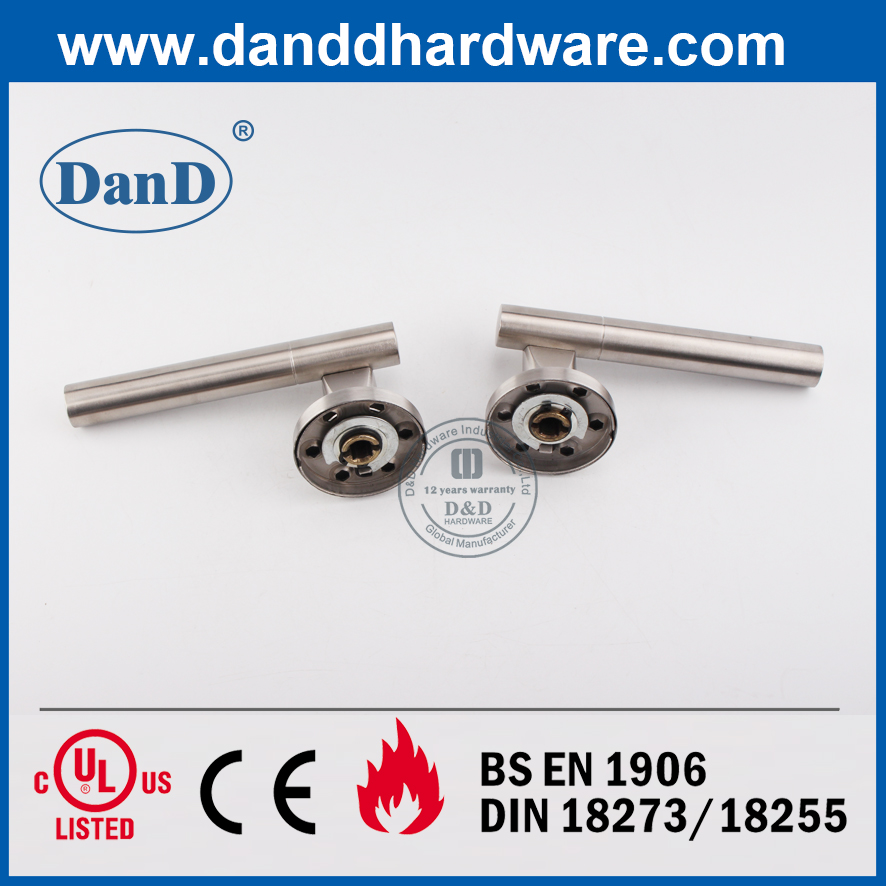 Estilo euro Acero inoxidable 304 Palanca exterior Manija-DDSH018