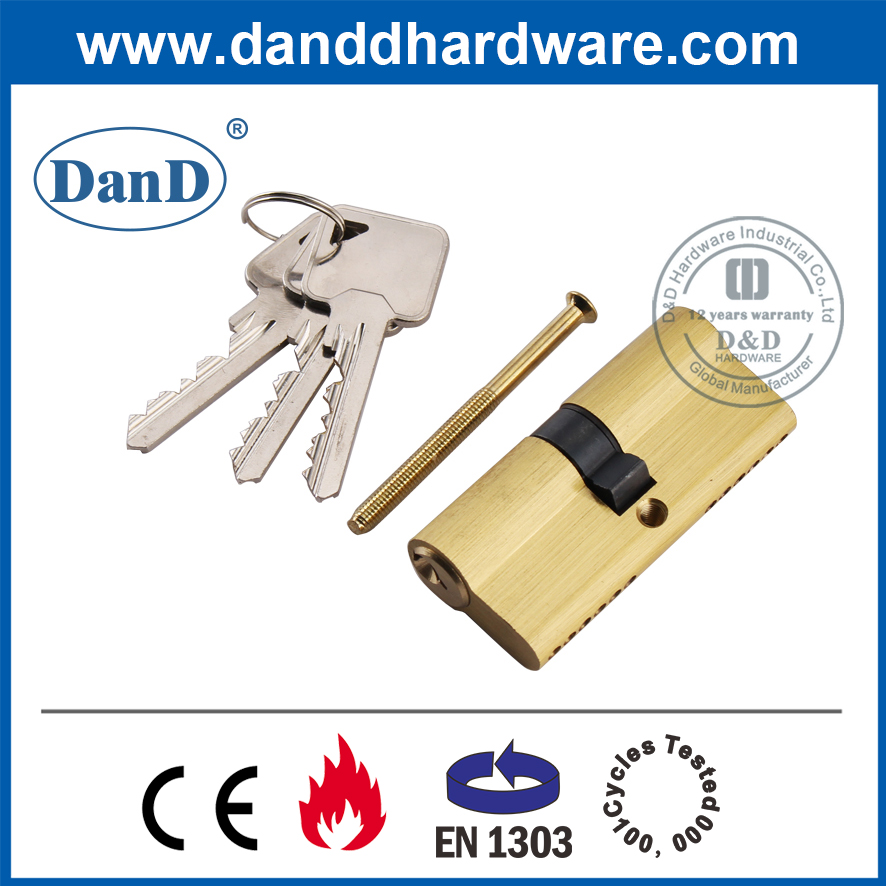 EN1303 Gloden Security Mortise Puerta Lock Double Cilinder-DDLC003