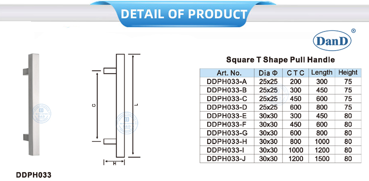 Mango de tirar de la puerta corredera 