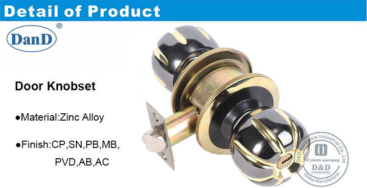 Manija de la puerta Lock-DDLK058-D y D Hardware