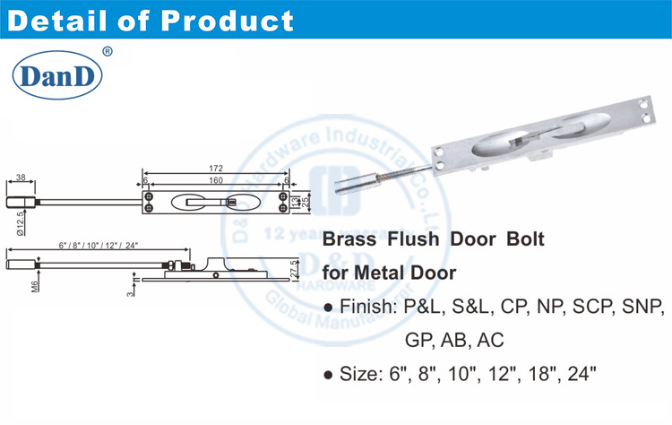 Spring Slide Bolt-D y H hardware