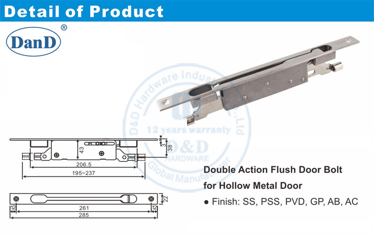 Barrel Bolt-D y D Hardware