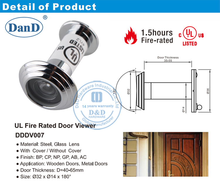 Visor de puertas de gran angular