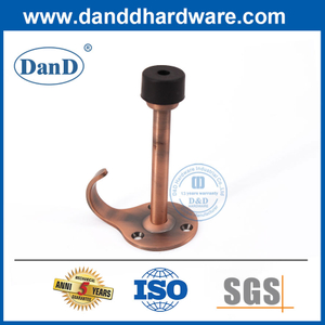Soporte de puerta de acero inoxidable soporte de cobre doble tope-ddds017