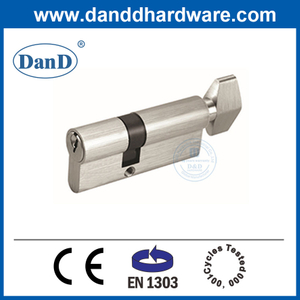 Proveedor de China Perfil Euro EN1303 Cilindro de la puerta de latón con perilla DDLC002