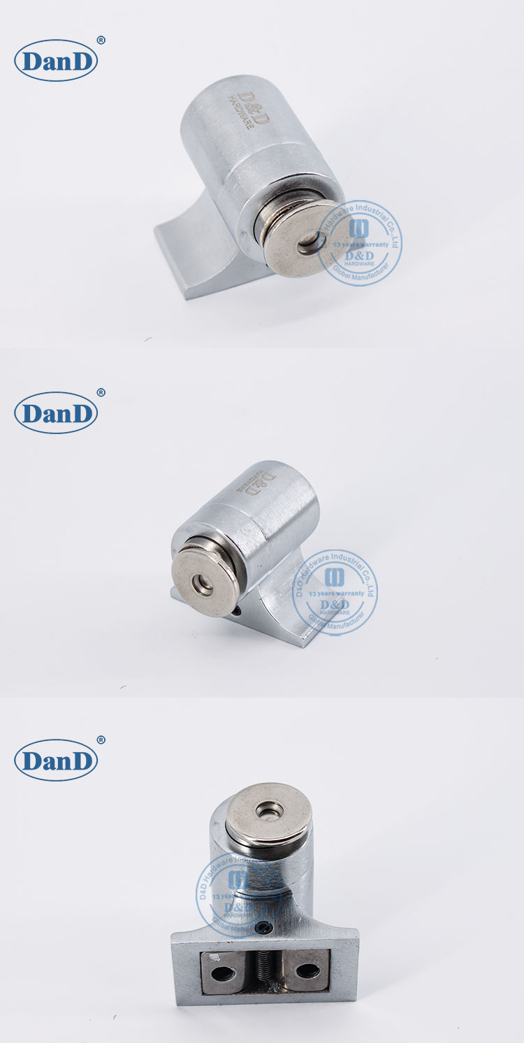 Tope de puertas de cromo satinado