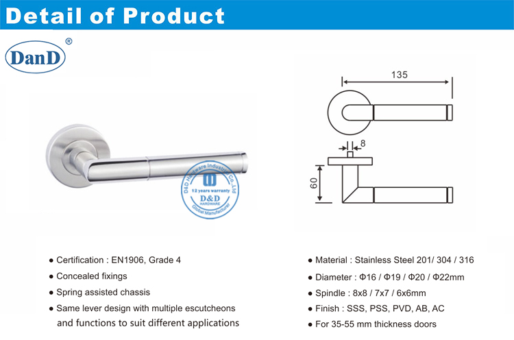 Double Puerta Handles-D y D Hardware