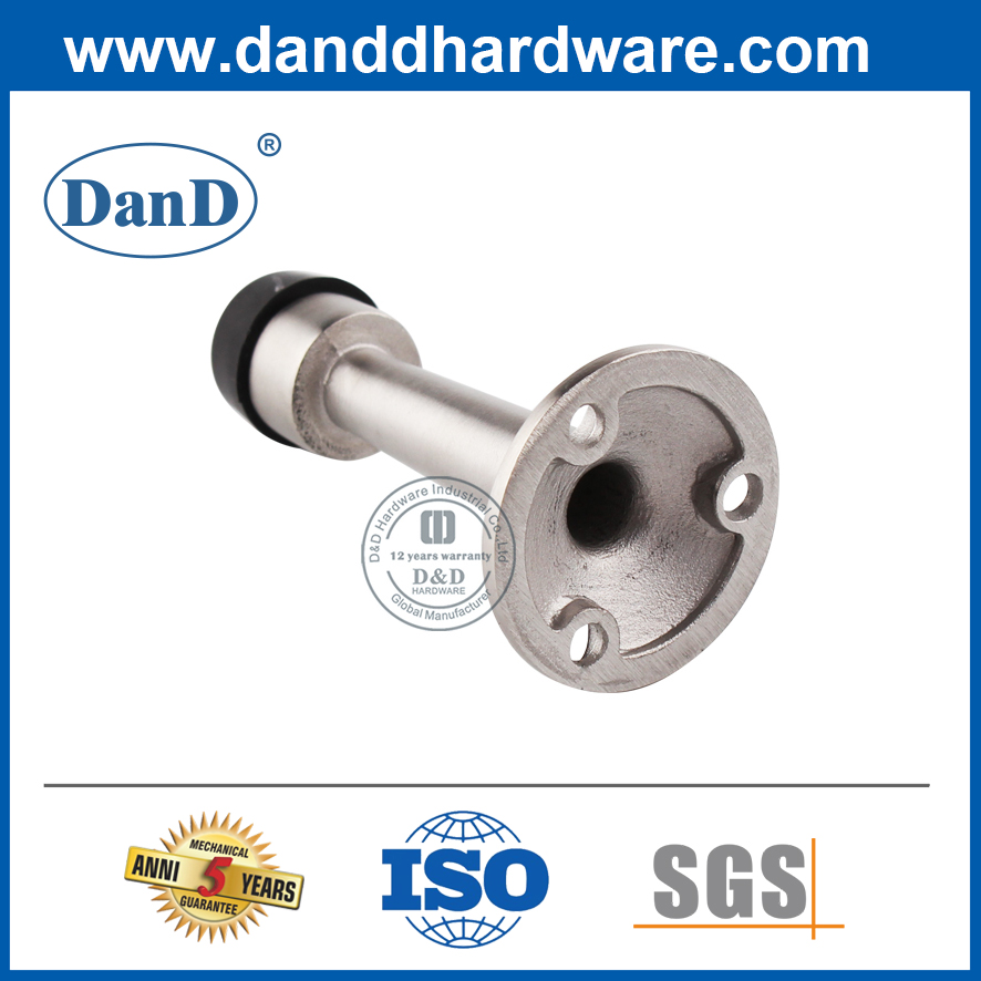 Silver de acero inoxidable El mejor tope de puertas de seguridad para la puerta de madera ddds018