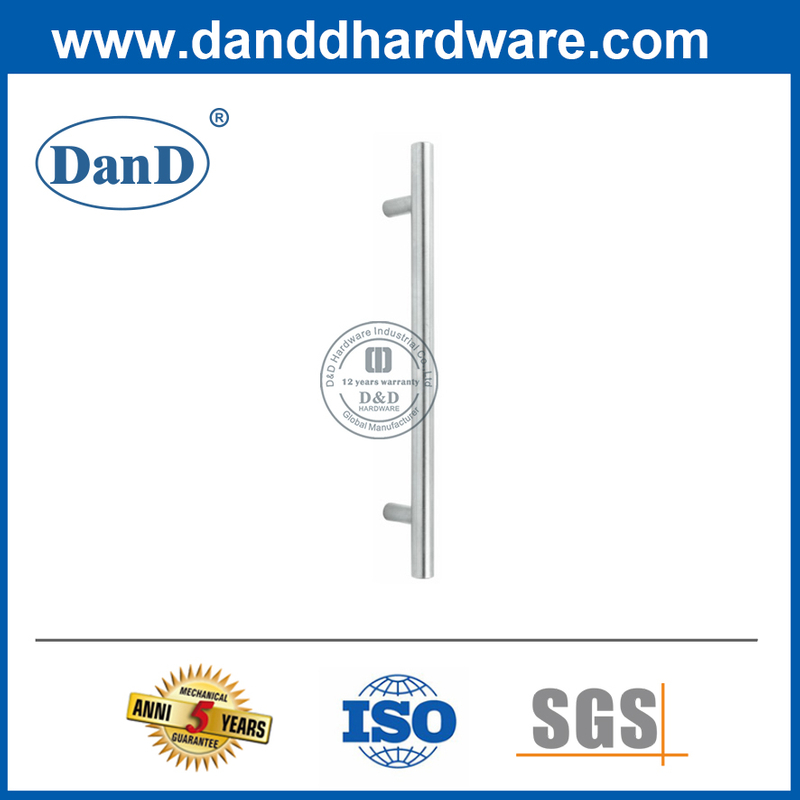 Mejor SUS304 Single Single T Bar T Punle de vidrio interno Manja DDDPH031