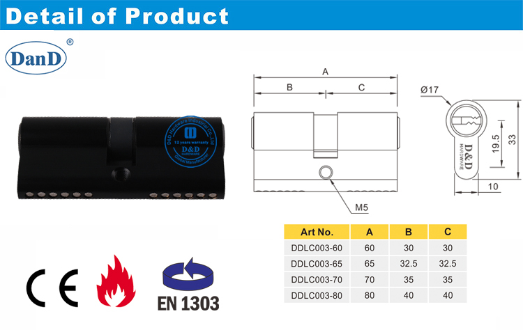 Cilindro de mortificaci&oacute;n Black CE Cilindro-D y D Hardware
