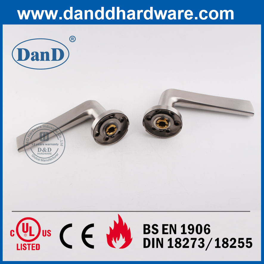 Moderno SS304 DOBLE PUERTA DE PUERTA PUERTURA MANGAR EN ROUND ROSE-DDSH022
