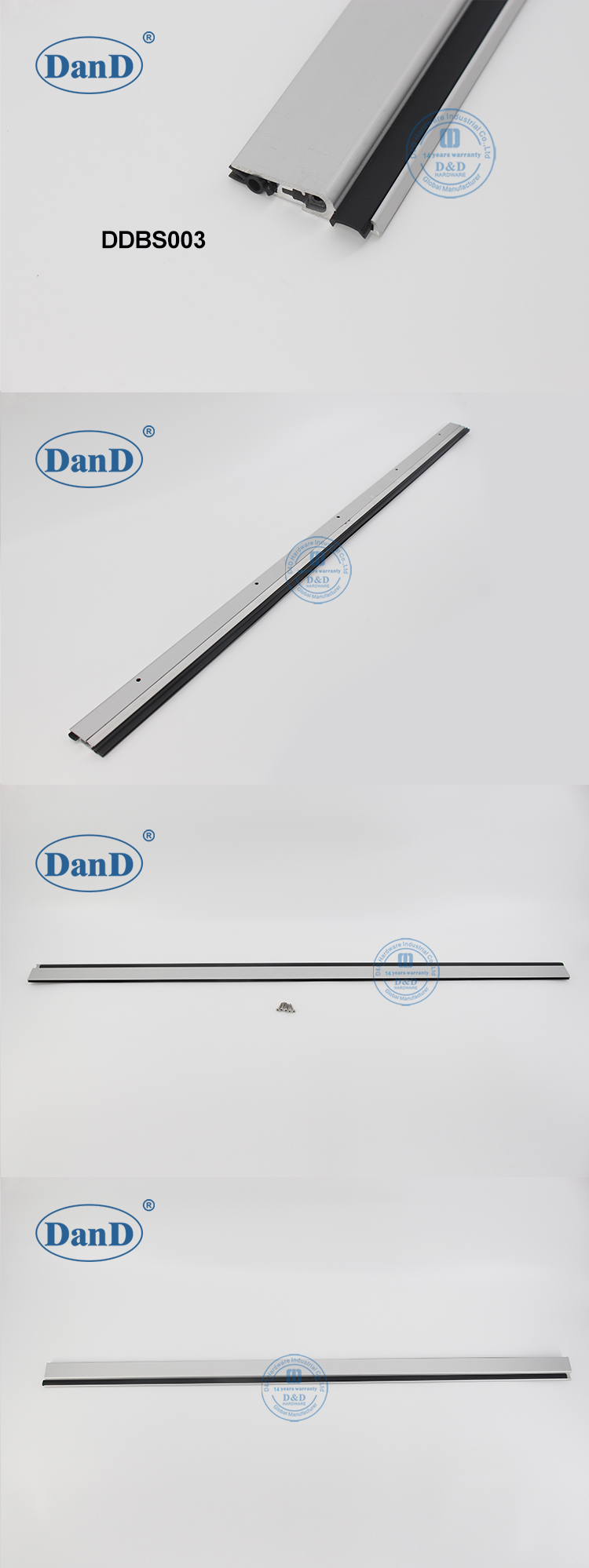 Sello de fondo de puerta ajustable