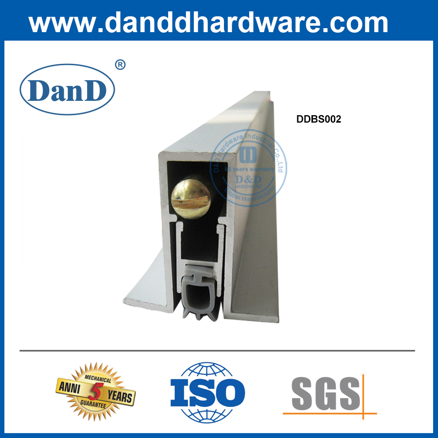Aluminio Automático de la puerta oculta del sello de la puerta de la puerta del fondo para la puerta de humo DDBS002