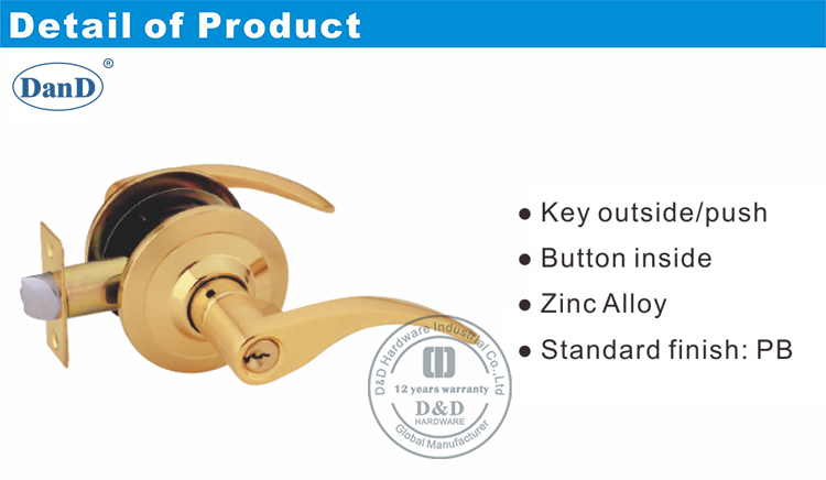 Palanca de acero inoxidable Lock-D y Hardware D