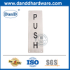 Placa de pulsador de tipo de acero inoxidable de plata para puerta principal - DDSP009-B