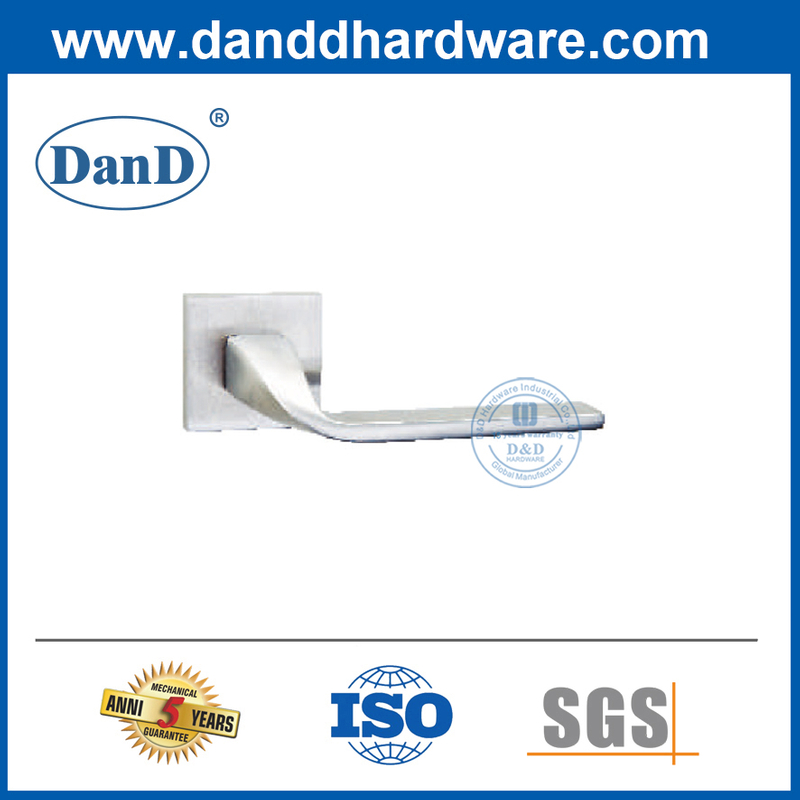 Tipos de manija de la puerta Manijas de puertas de madera cuadradas de acero inoxidable sólido-DDSH055