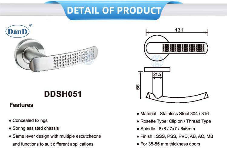 Manijas de la puerta de entrada