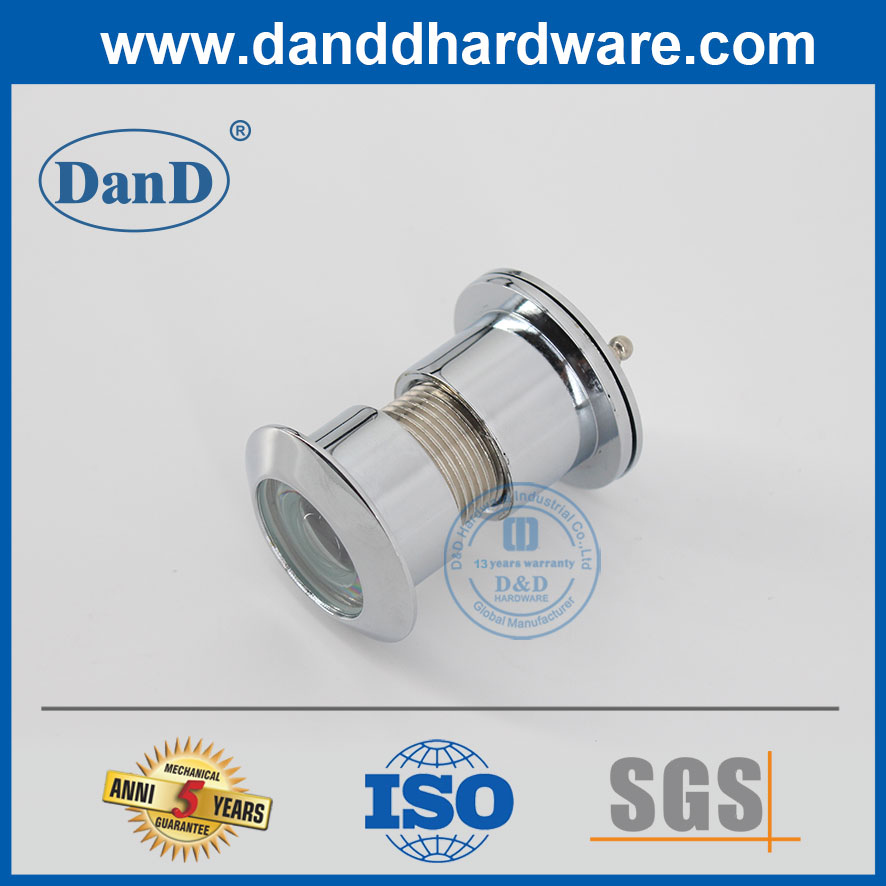 Visor de orificio del ojo de vista grande de cromo pulido para la puerta principal-DDDV003