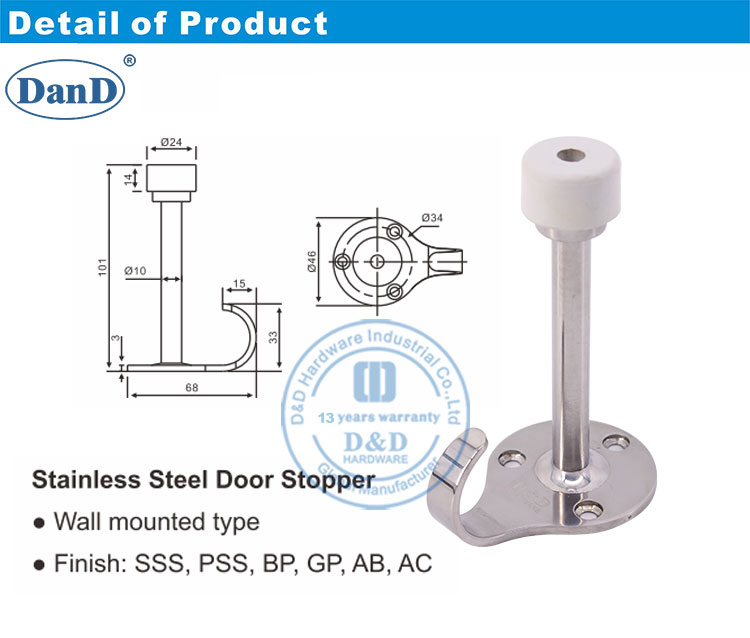 parada de la puerta con gancho