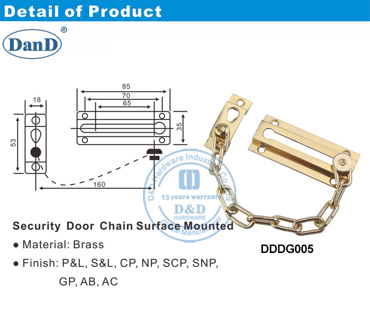 Cadena de seguridad de la puerta