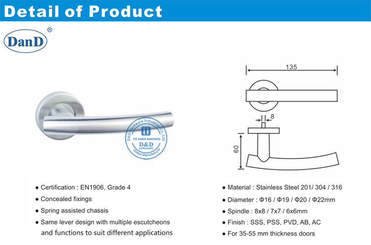 Puertas delanteras Handles-D y D Hardware