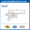Corner de vidrio de acero inoxidable clamp de vidrio de ducha DDGC003