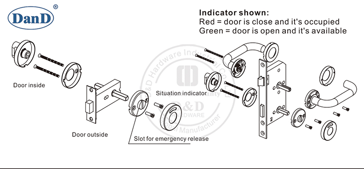 WC Deadbolt -D y D Hardware