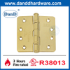 UL pulido de acero inoxidable de acero inoxidable afuera de oro bisagras de puerta redonda-ddss001-fr-4x4x33