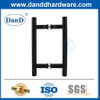 Manija de puerta comercial de acero inoxidable manijas de puertas de vidrio negro-ddph001