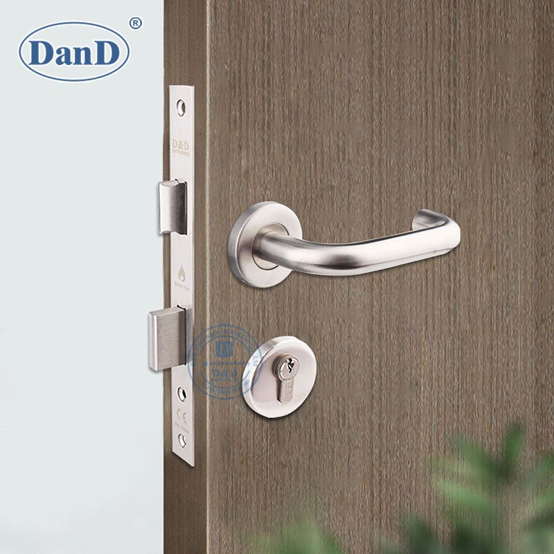 Función de escaparate de la seguridad de la seguridad de la puerta de acero inoxidable Lock Body-DDML009-E-6072