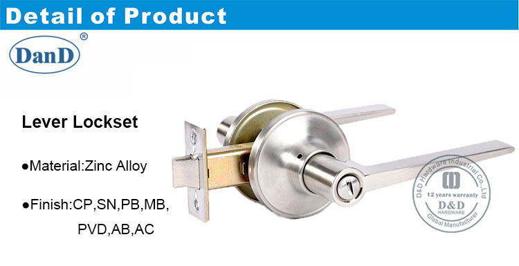 Palanca Lockset-DDLK014-D y D Hardware