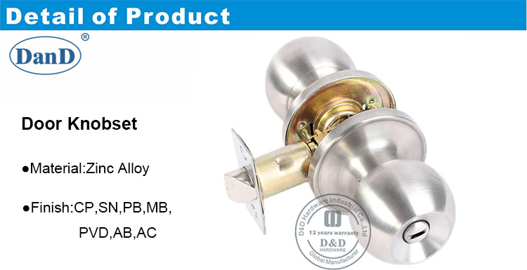 Cerradura de puerta sin llave-ddlk036-d y hardware D