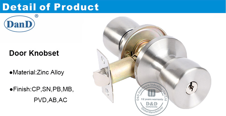 Bloqueo tubular-DDLK033-D y D hardware