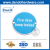 Tipo redondo de acero inoxidable Indicación de la puerta de incendios Placa-DDSP007