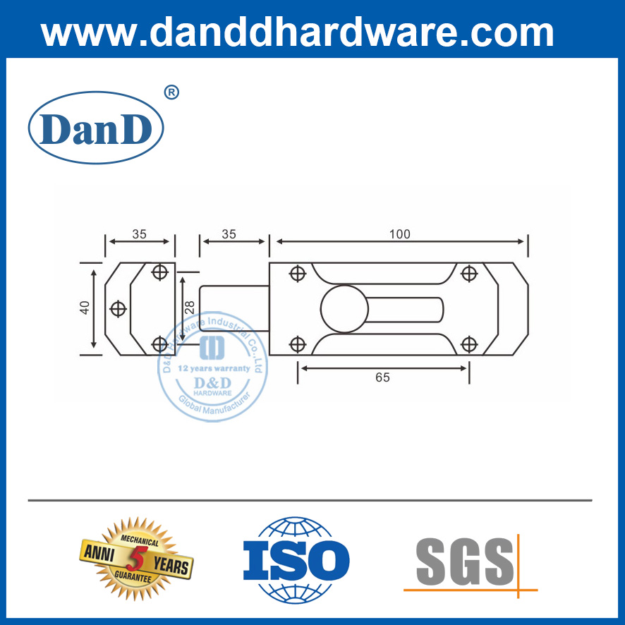 Tipo de barril Antiguo de latón Puerta de aleación de zinc Hardware DDDB025