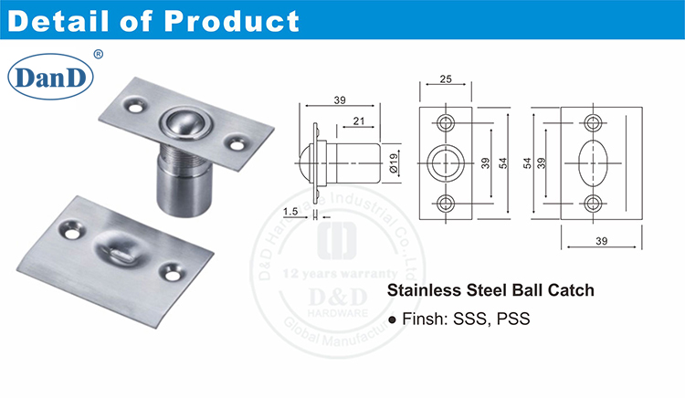 Ball Catch Latch -d y D Hardware
