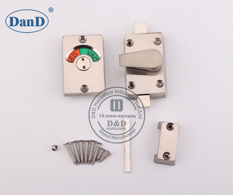 Indicador de acero inoxidable con hardware vacante y comprometido -d y D